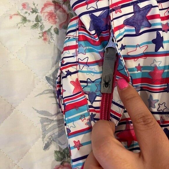 Spyder Little Girls Ski Bib Bitsy Sparkle Snow Winter size 2 - Picture 5 of 12